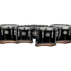 Mapex Quantum Mark II Series Classic Cut Tenor Large Marching Quint 6, 10 ,12, 13, 14 in. Gloss Black