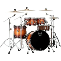 Mapex Saturn Evolution Fusion Maple 4-Piece Shell Pack With 20" Bass Drum Exotic Sunburst