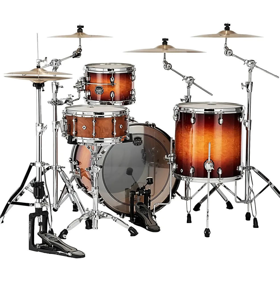 Mapex Saturn Evolution Hybrid Organic Rock 3-Piece Shell Pack With 22" Bass Drum Exotic Sunburst