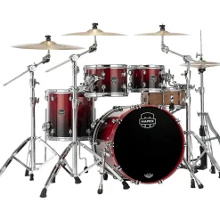 Mapex Saturn Fusion 4-Piece Shell Pack With 20" Bass Drum Scarlet Fade