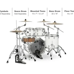Mapex Saturn Rock 4-Piece Shell Pack With 22