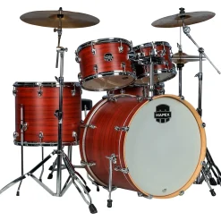 Mapex Venus Complete 5-Piece Drum Set With Hardware & Cymbals Redwood