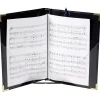Marlo Plastics Premium Choral Folder 7-3/4 x 11 Octavo Size with Elastic String Holders - Black