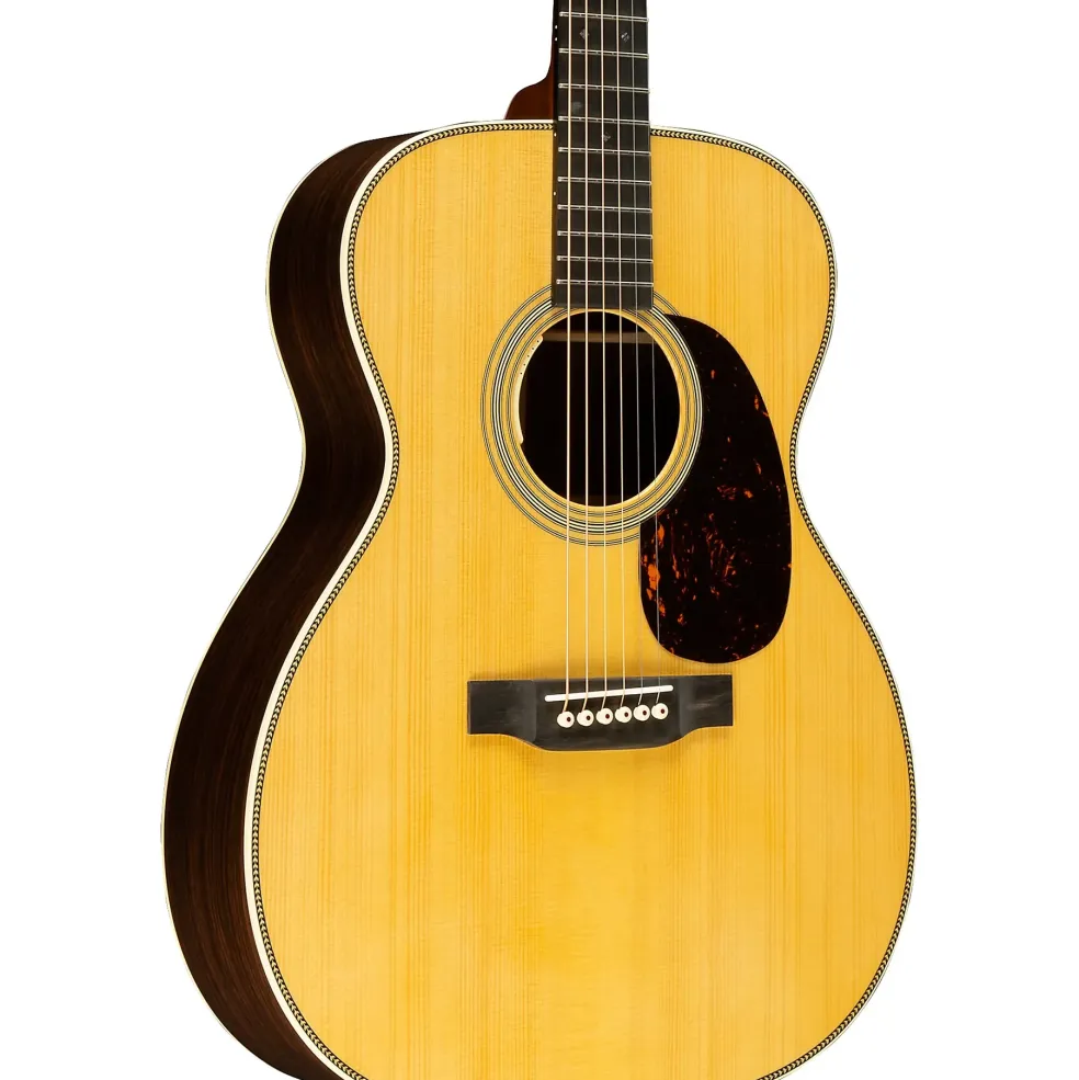Martin Custom Shop 28 Style Adirondack Spruce-East Indian Rosewood Auditorium Acoustic-Electric Guitar Natural