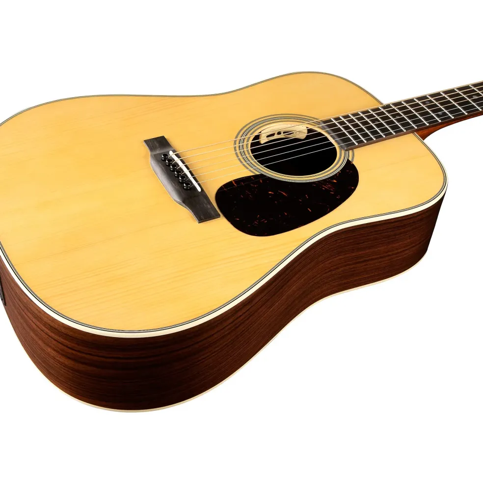 Martin Custom Shop 28 Style Adirondack Spruce-East Indian Rosewood Dreadnought Acoustic-Electric Guitar Natural