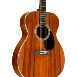 Martin Custom Shop All Flamed Koa OM Acoustic Guitar Natural