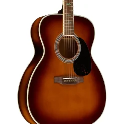 Martin Custom Shop M/0000-14 Style 45 European Spruce-Big Leaf Flame Maple Acoustic Guitar Ambertone