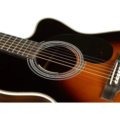 Martin Custom Shop OM Cutaway 1935 European Spruce-East Indian Rosewood Acoustic-Electric Guitar Sunburst