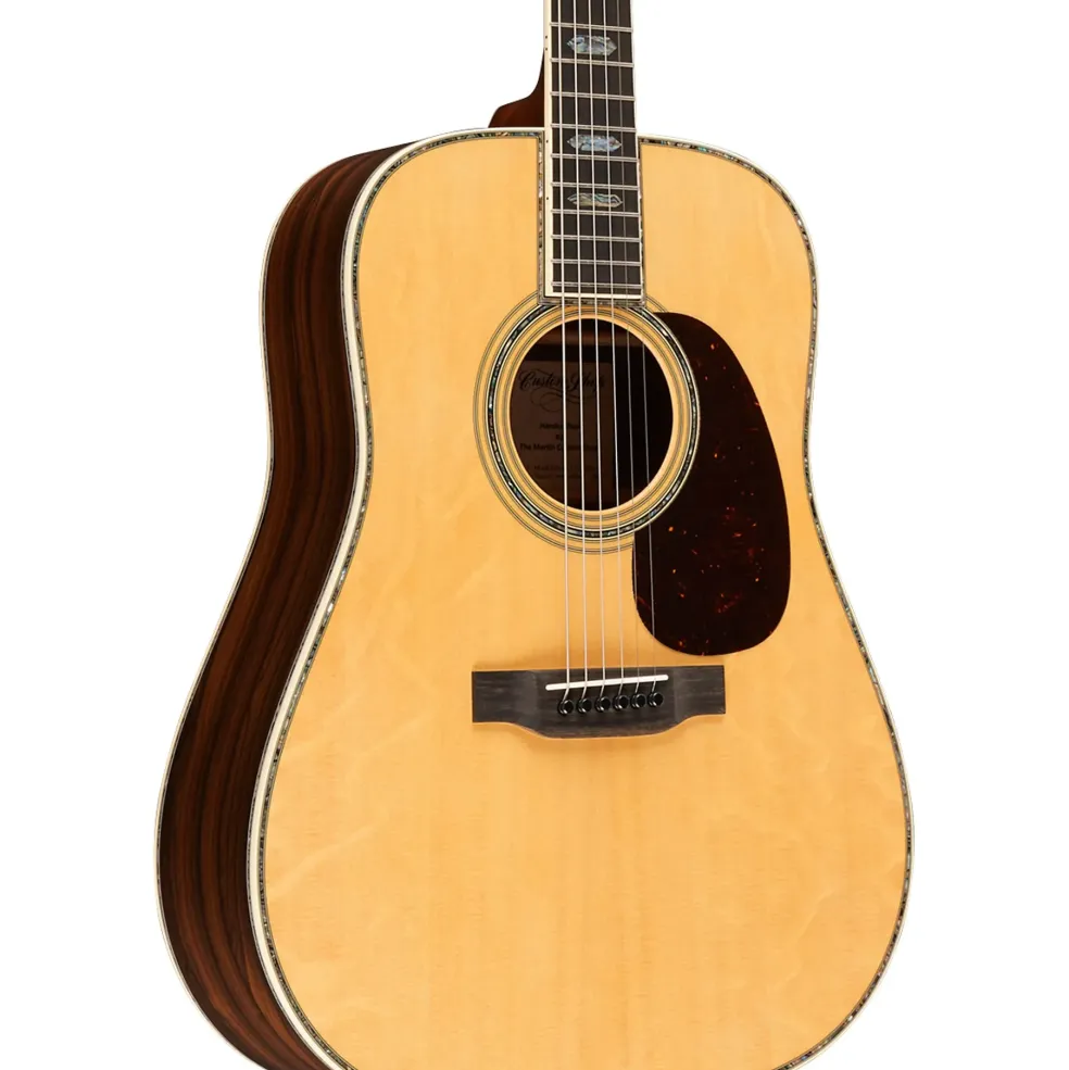 Martin Custom Shop Special 45 Dreadnought Bearclaw Sitka-Ziricote Acoustic Guitar Natural