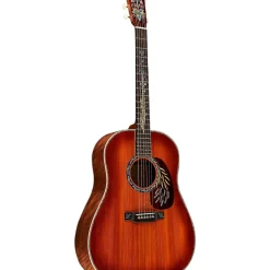 Martin Limited-Edition Hops and Barley Dreadnought Acoustic Guitar Toasted Burst