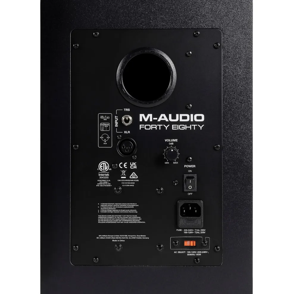 M-Audio Forty Eighty 8" Powered Studio Monitors (Each) Gold
