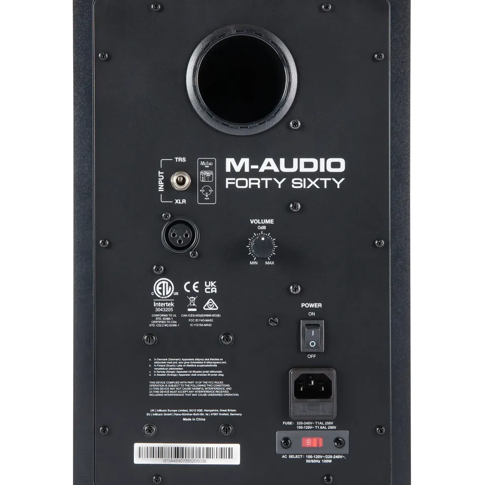 M-Audio Forty-Sixty 6" Powered Studio Monitor (Each) Silver Limited-Edition