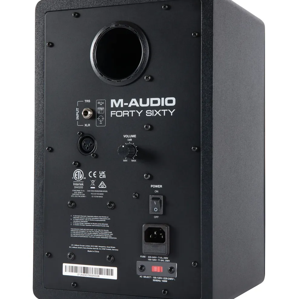 M-Audio Forty-Sixty 6" Powered Studio Monitor (Each) Silver Limited-Edition
