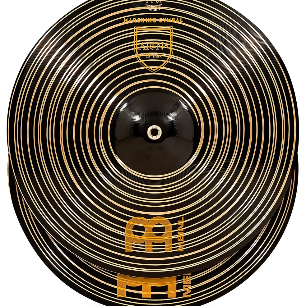MEINL Arena Dark Marching Cymbal Pair with Straps 18 in.