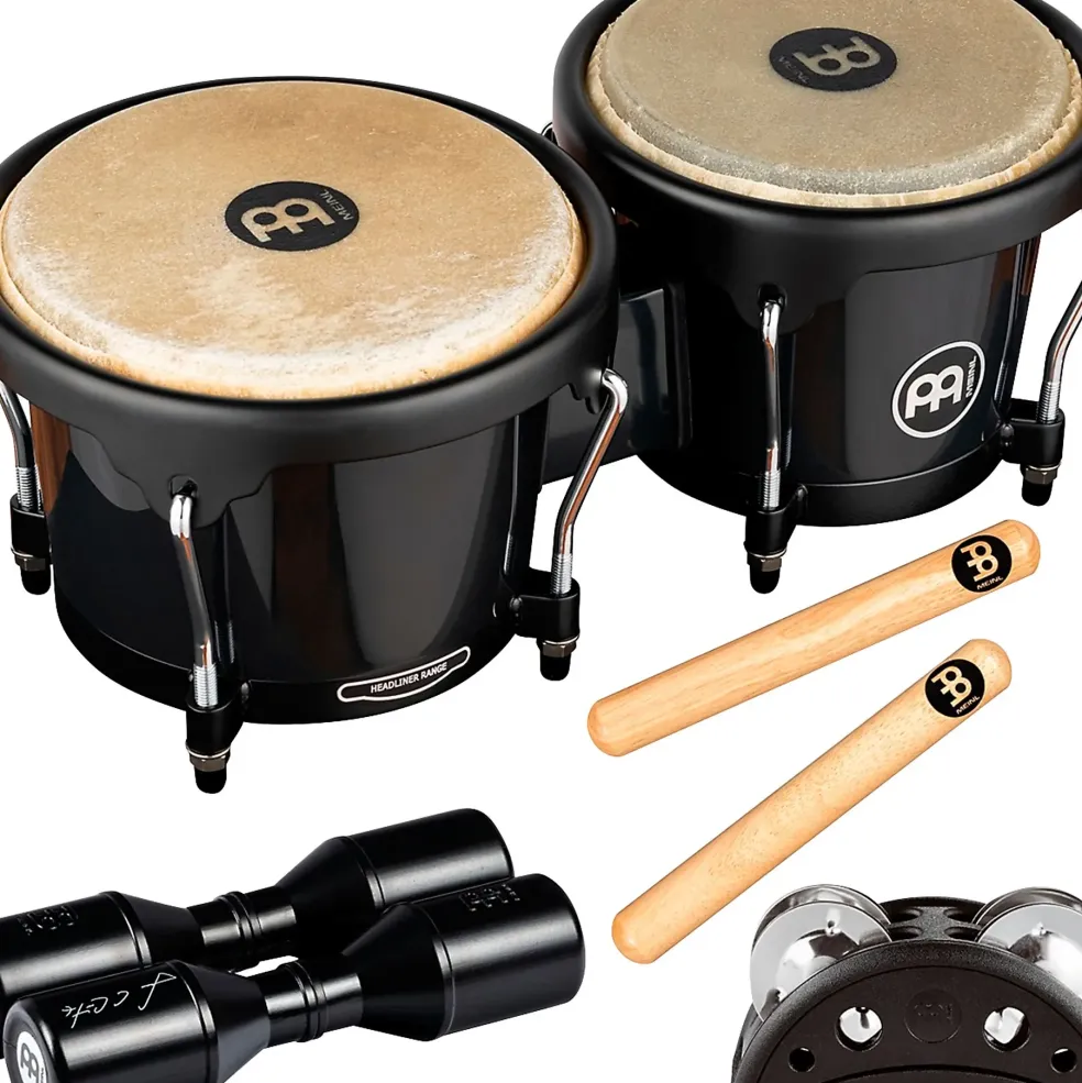 MEINL Bongo and Percussion Pack for Jam Sessions or Acoustic Sets
