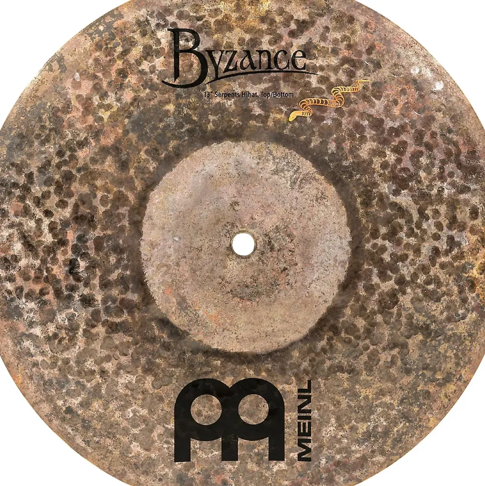 MEINL Byzance Brilliant Serpents Hi-Hat Cymbal Pair 13 in.