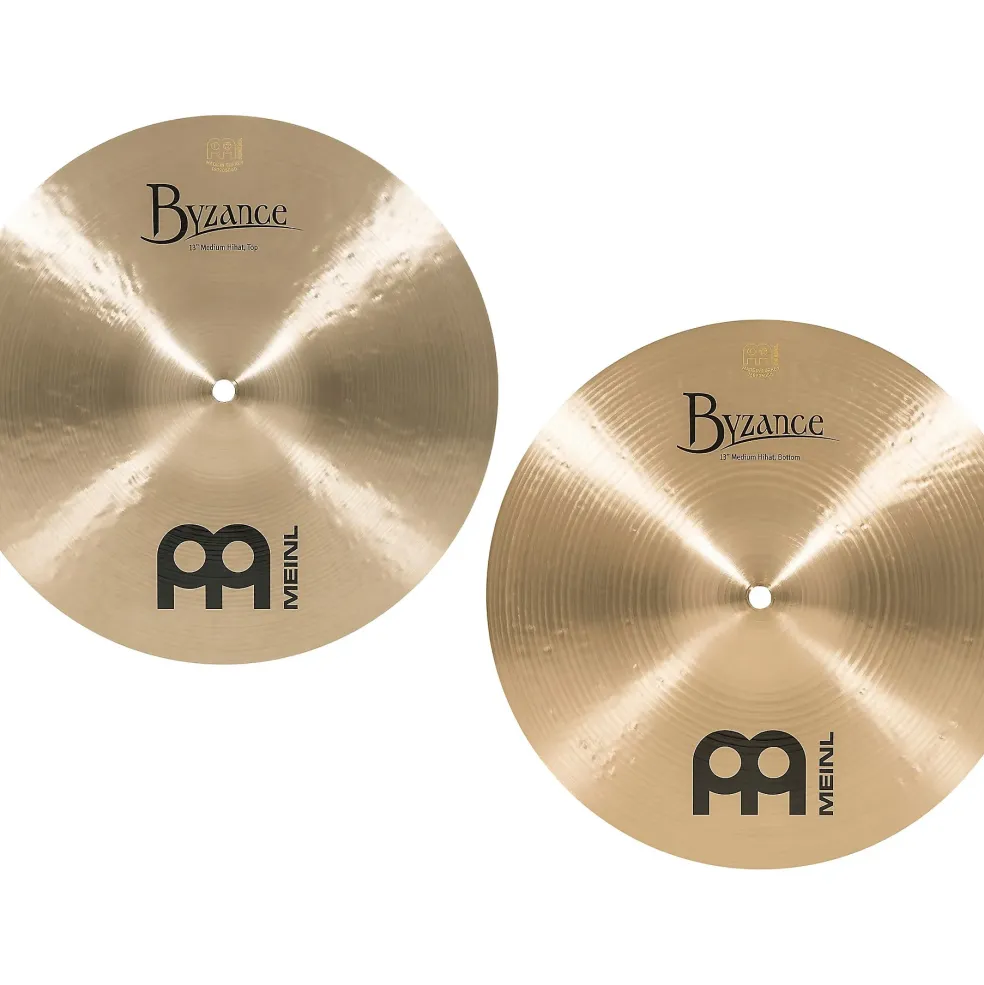MEINL Byzance Medium Hi-Hat Cymbals 13 in.