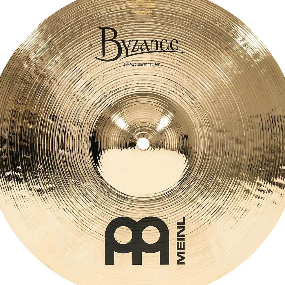 MEINL Byzance Medium Hi-Hat Brilliant Cymbals 14 in.