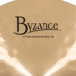 MEINL Byzance Traditional Extra Hammered Hi-Hat Cymbal Pair 15 in.