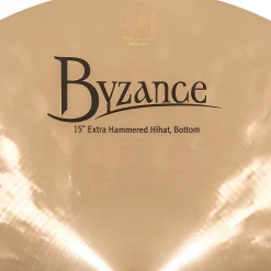 MEINL Byzance Traditional Extra Hammered Hi-Hat Cymbal Pair 15 in.