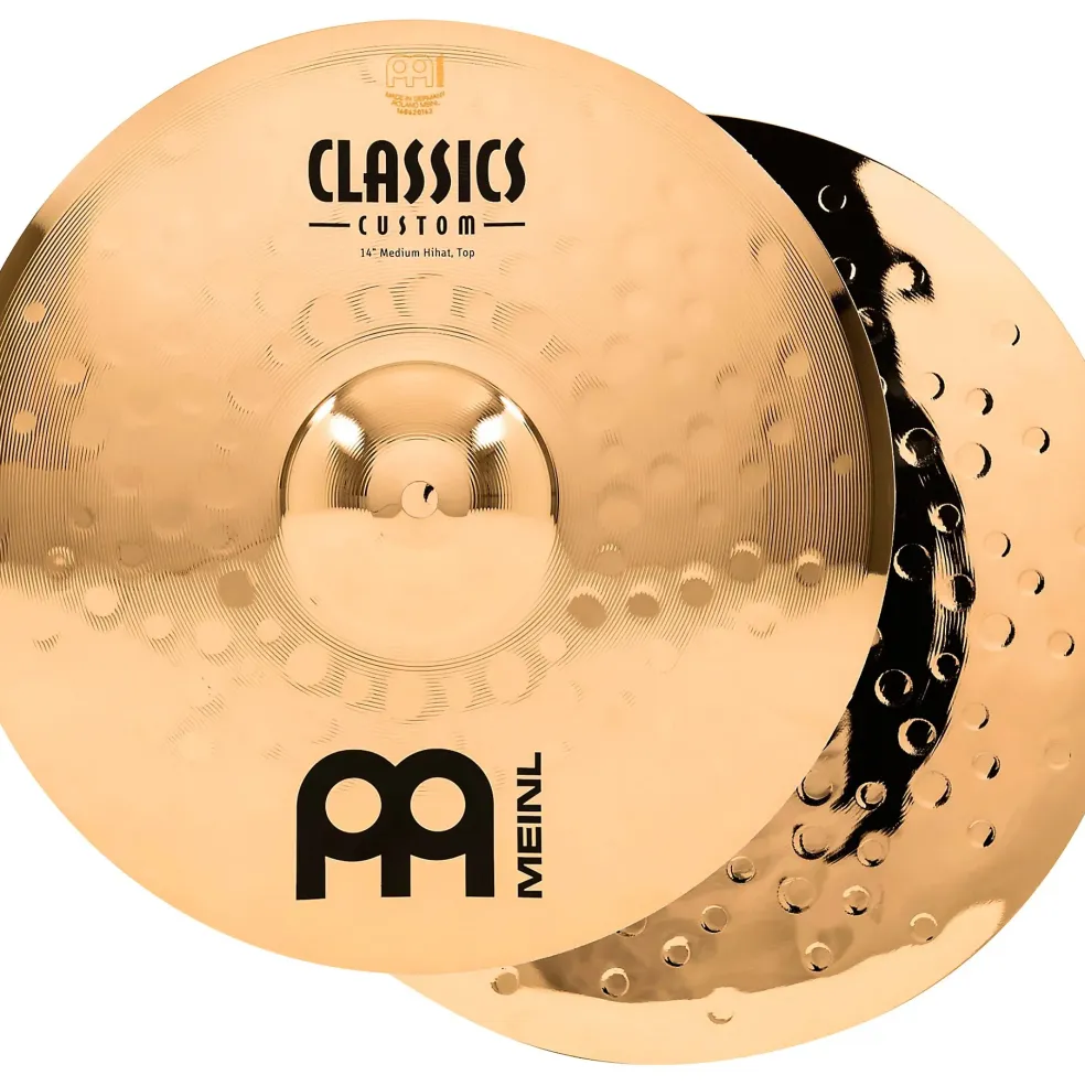 MEINL Classics Custom Medium Hi-Hats - Brilliant 14 in.