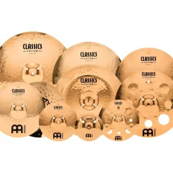 MEINL Classics Custom Triple Bonus Pack Cymbal Box Set With Free 8" Bell, 10" Splash, 12" Trash Splash