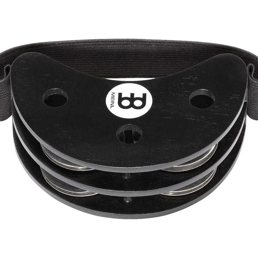 MEINL Foot Tambourine Steel Jingles Black