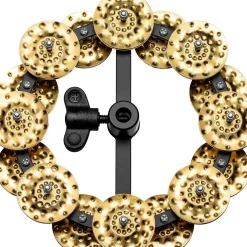 MEINL Headliner Series Hand Hammered Brass Jingles Hi-Hat Tambourine Double Row