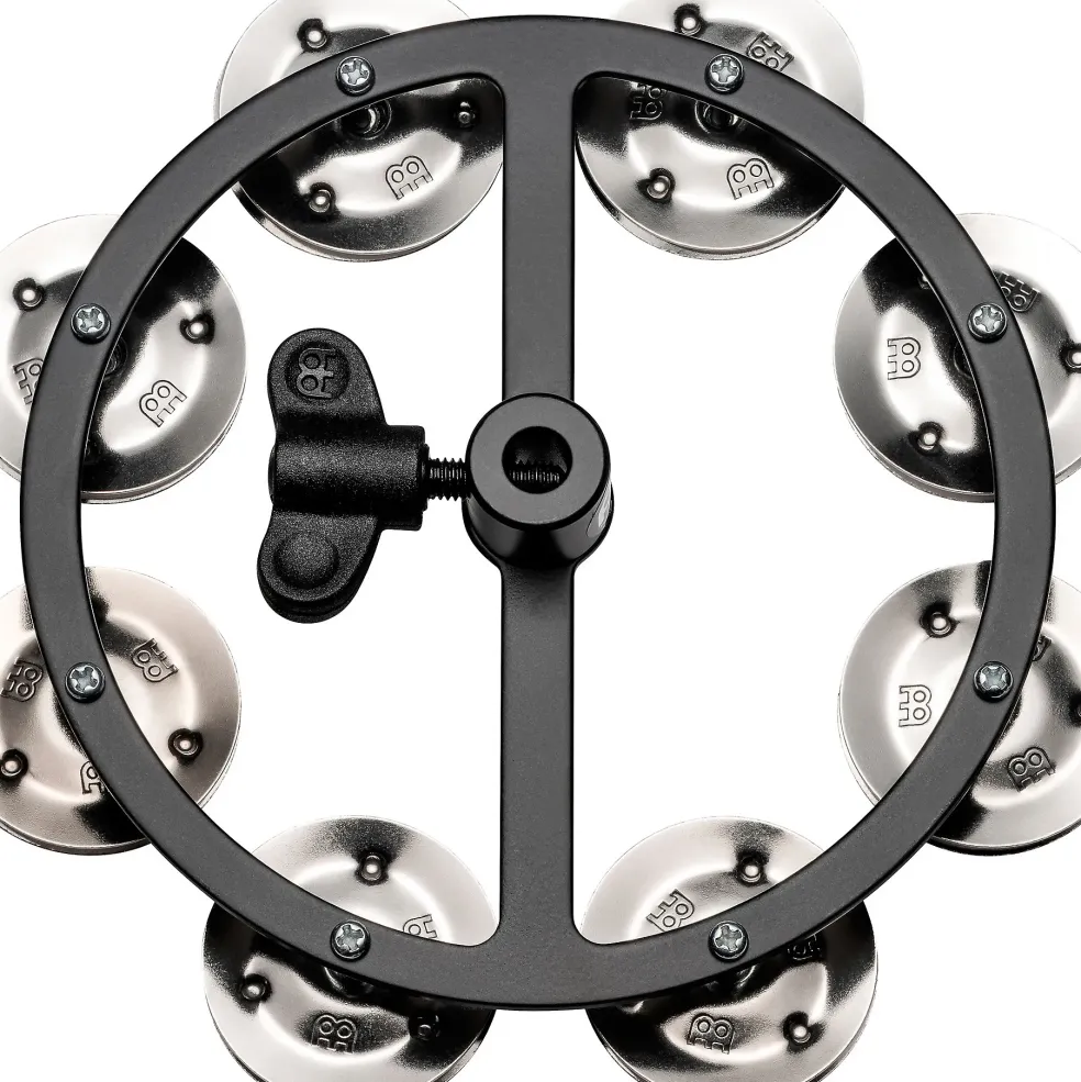 MEINL Hi-Hat Tambourine Black 1 Row