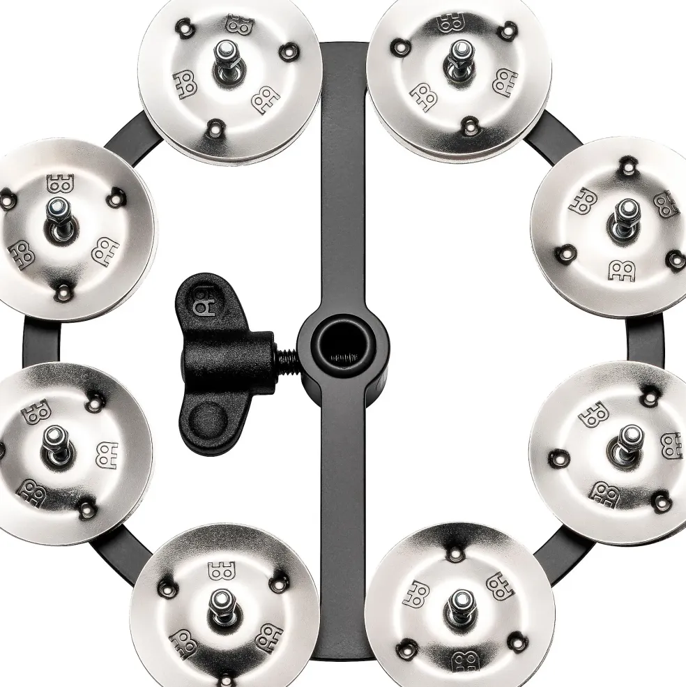 MEINL Hi-Hat Tambourine Black 1 Row