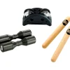MEINL Percussion Pack w/ Compact Foot Jingle Tambourine, Classic Hardwood Claves and Artist Series Shaker