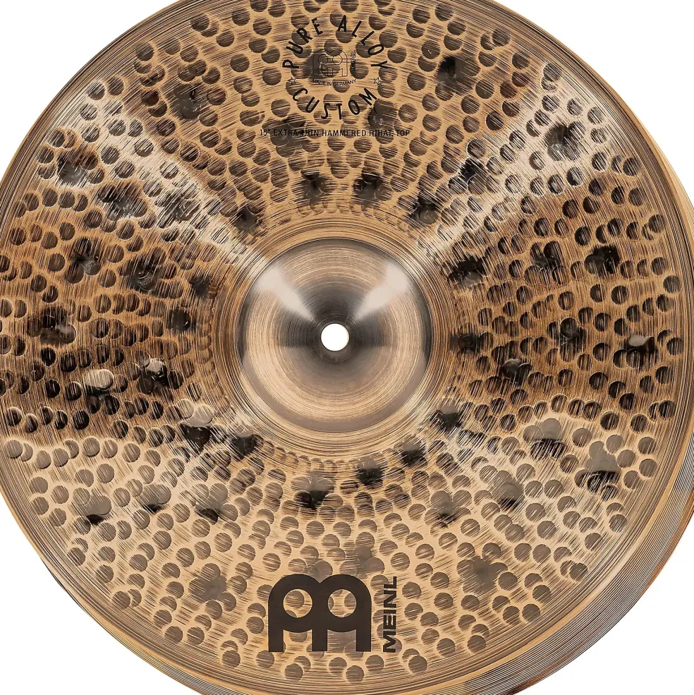 MEINL Pure Alloy Custom Extra Thin HiHat Cymbals Pair 15 in.