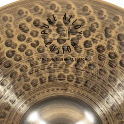 MEINL Pure Alloy Custom Medium Thin Hi-Hat Cymbal Pair 14 in.