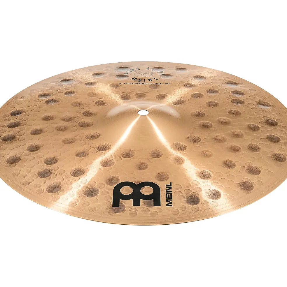 MEINL Pure Alloy Extra Hammered Hi-Hat Pair 15 in.