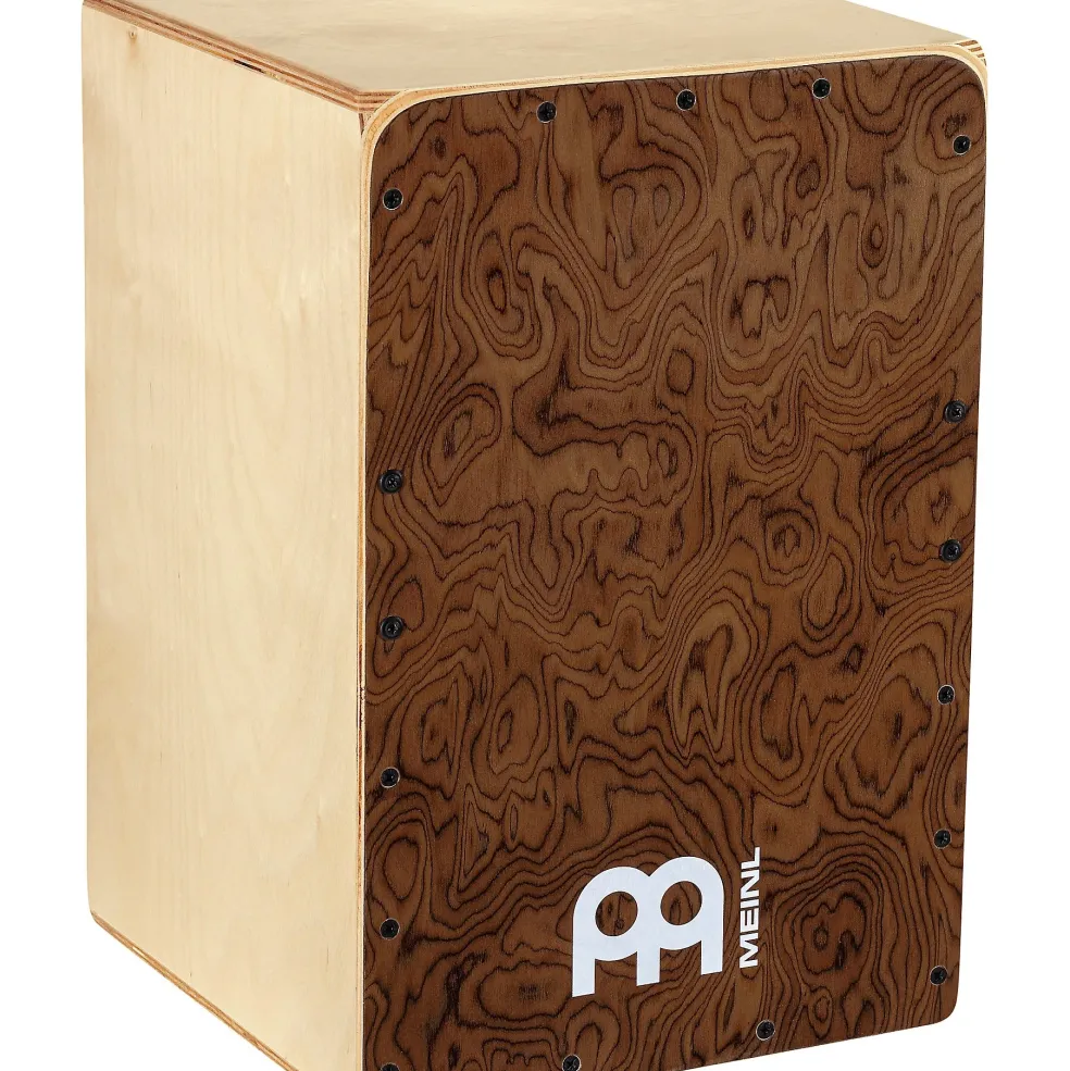 MEINL Snarecraft Series Mid-Size Cajon, Burl Wood