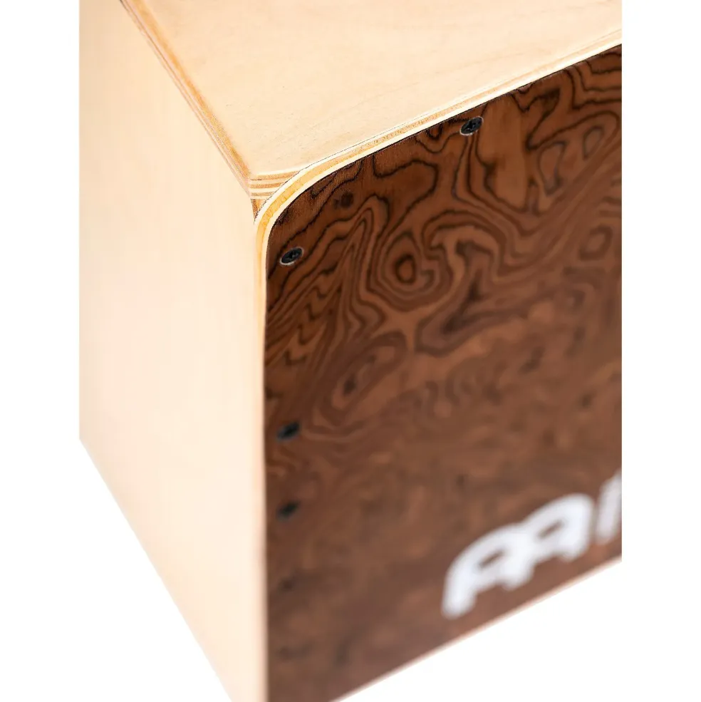 MEINL Snarecraft Series Mid-Size Cajon, Burl Wood