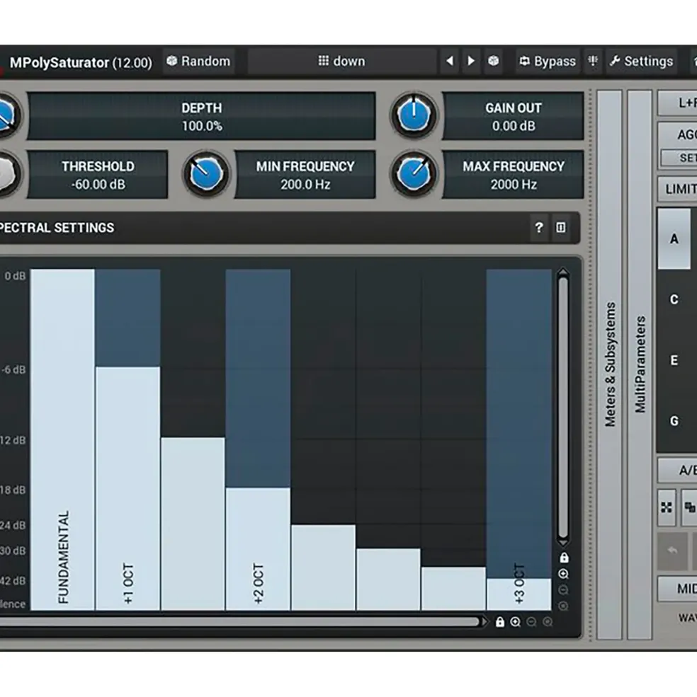 MeldaProduction MPolySaturator Spectral Saturation Software Download