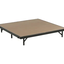 Midwest Folding Products 4' Deep X 4' Wide Single Height Portable Stage & Seated Riser 16 Inches High Hardboard Deck