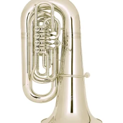 Miraphone Hagen 497 Series 4-Valve 6/4 BBb Tuba Yellow Brass Silver
