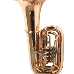 Miraphone 186-4U Series 4-Valve Gold Brass BBb Tuba with Hard Case