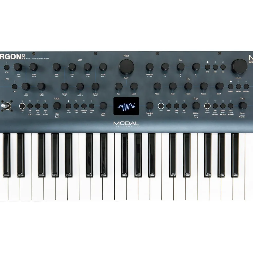 Modal Electronics Limited Argon8 37-Key 8-Voice Polyphonic Wavetable Synthesizer