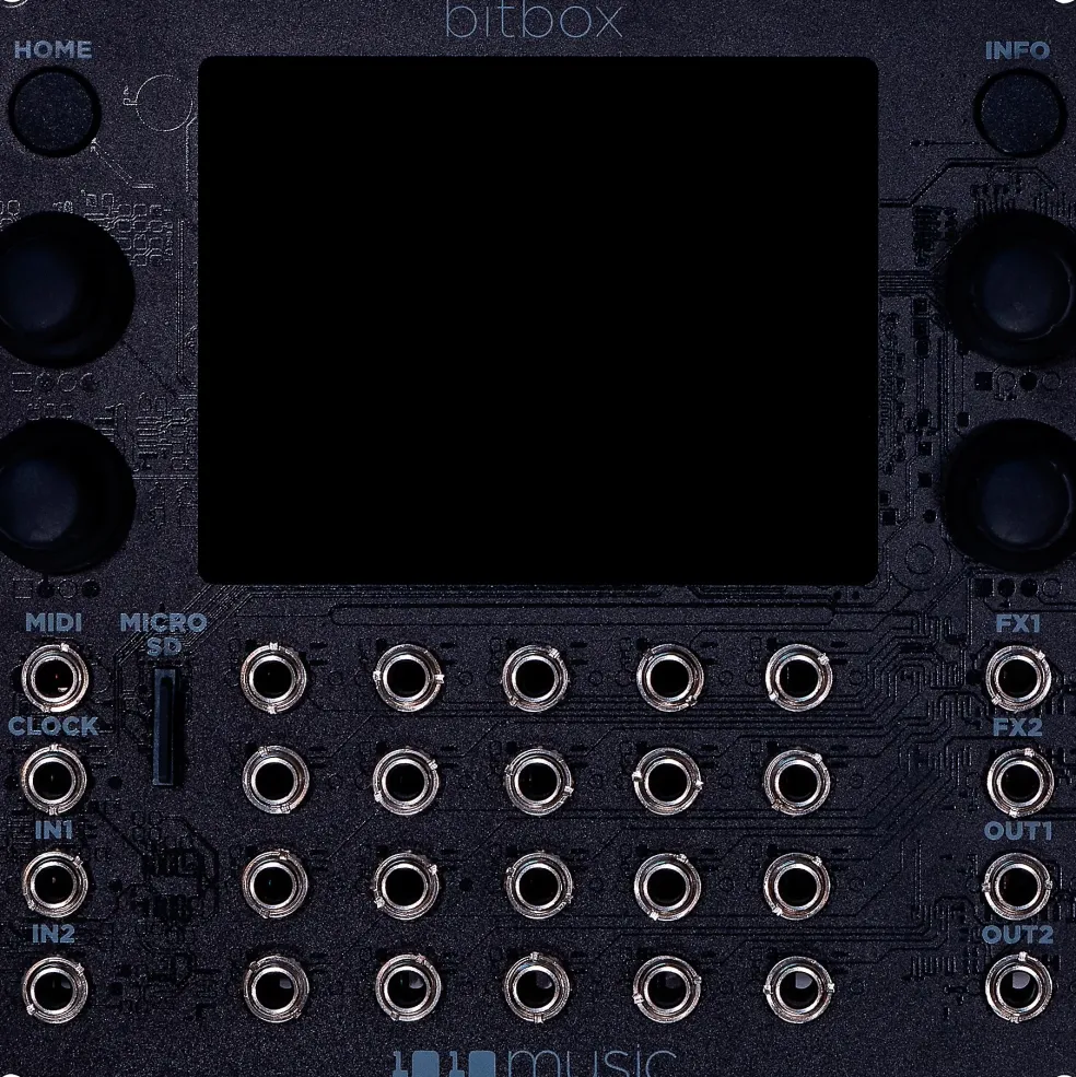 1010music Bitbox mk2 Eurorack Performance Sampler with Touchscreen - Black