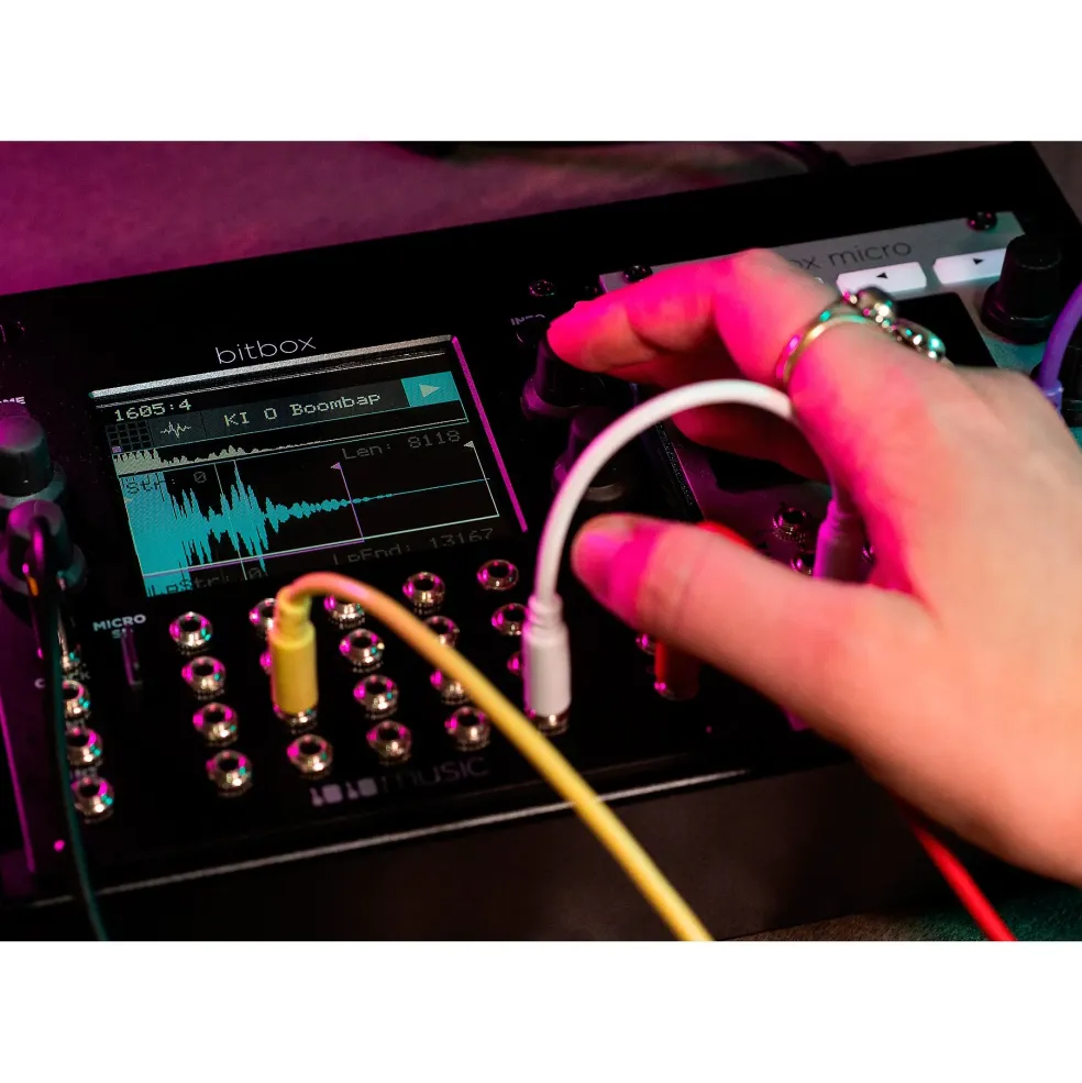 1010music Bitbox mk2 Eurorack Performance Sampler with Touchscreen - Black
