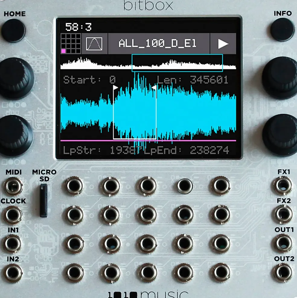1010music Bitbox mk2 Eurorack Performance Sampler