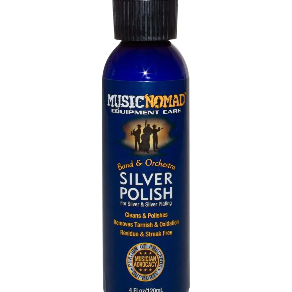 Music Nomad Silver Polish for Silver & Silver-Plated Instruments 4oz. Bottle