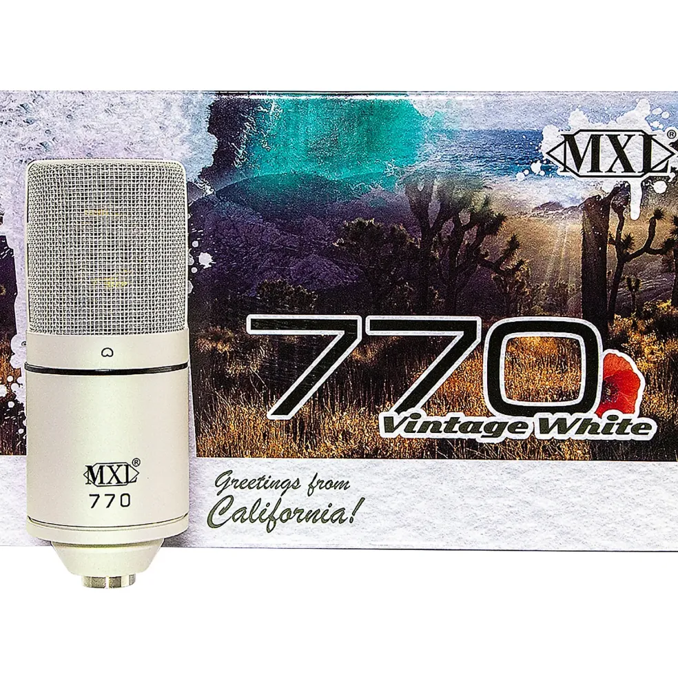 MXL MXL 770 Condenser Microphone Vintage White