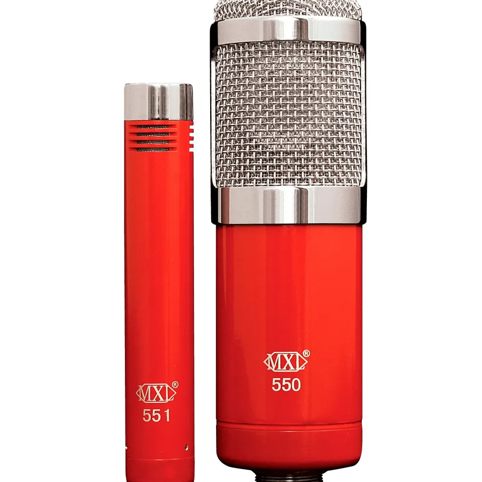MXL 550/551R Recording Microphone Kit Red