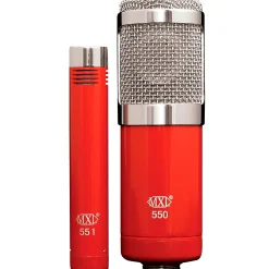 MXL 550/551R Recording Microphone Kit Red