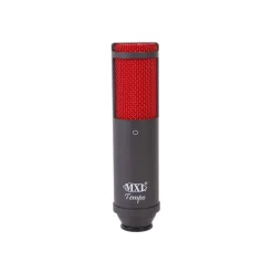 MXL Tempo USB Mic With Headphone Jack Black, Red Grill