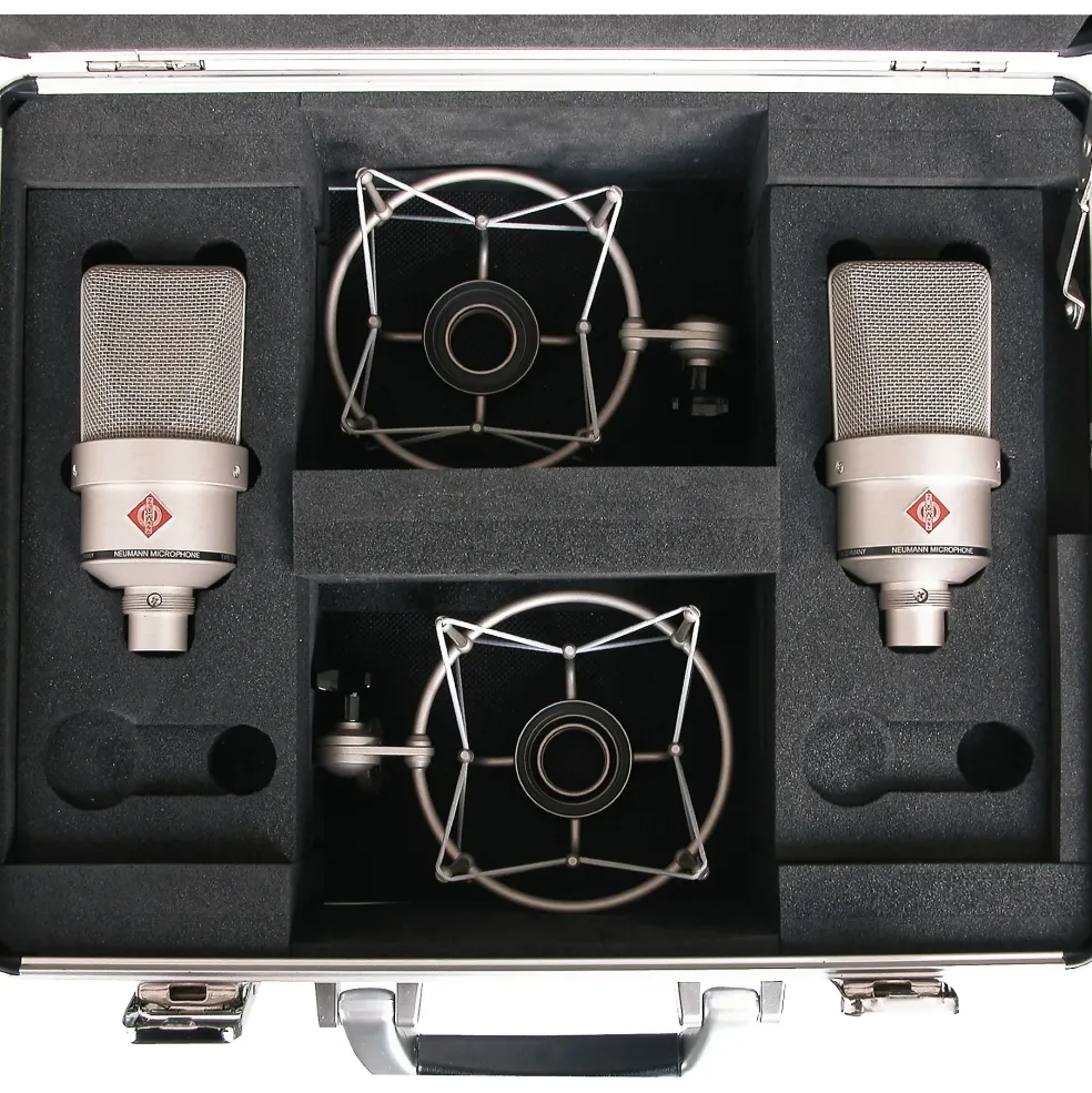 Neumann TLM 103 Anniversary Stereo Microphone Pair Satin Nickel
